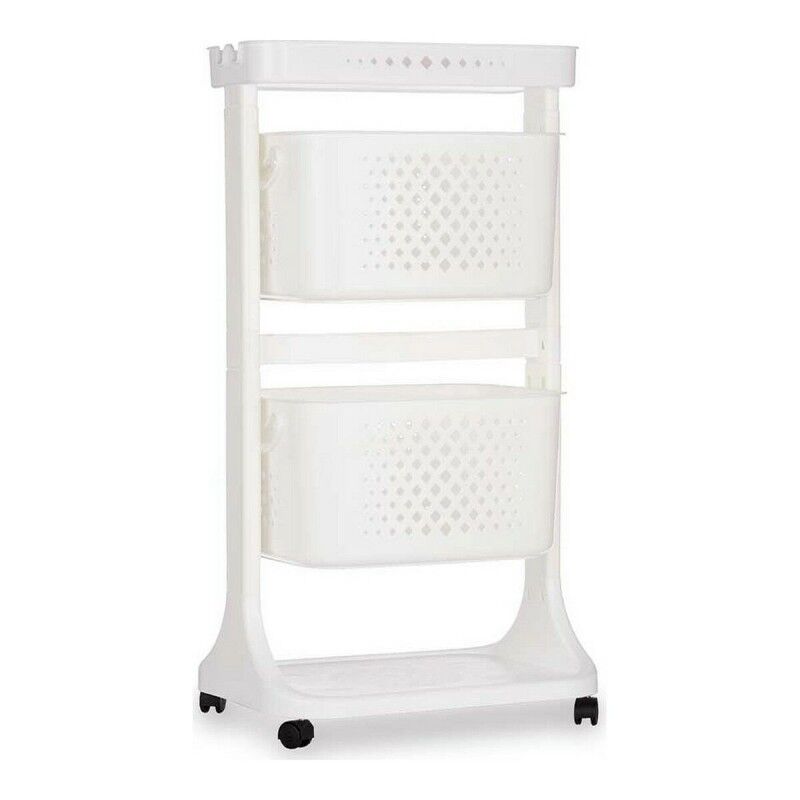 Vegetable trolley Kinvara White polypropylene Plastic 33 x 83,5 x 4...