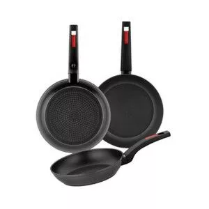 Pan Monix M249001 Black Plastic 3 Pieces |  Pans and casseroles   |...