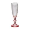 Champagne glass Vivalto Pink Transparent Glass 180 ml (6 Units)