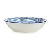 Suppenteller Vessia Blau Weiß Porzellan Streifen 20 x 4,7 x 20 cm (...