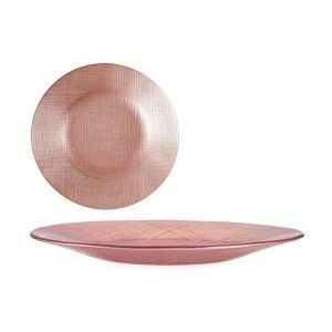 Assiette plate Vivalto 323921P-3 Rose verre 21 x 2 x 21 cm (6 Unité...