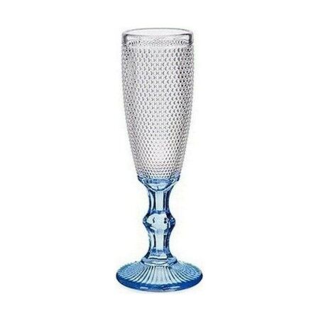 Coupe de champagne Vivalto Bleu Transparent verre 180 ml Points (6 ...