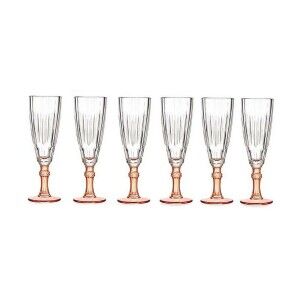 Champagnerglas Vivalto PR05720ST3/BHA6 GRAP Exotic Lachsfarben Kris...