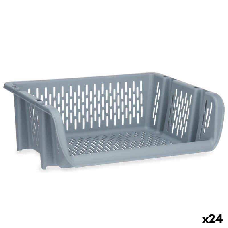 Gemüse-Korb Kinvara Grau Polypropylen 30 x 13,5 x 38,7 cm (24 Stück... Gemüse-Korb Kinvara Grau Polypropylen 30 x 13,5 x 38,7 cm (24 Stück...