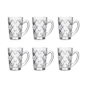 Tasse Vivalto Transparent Diamant 110 ml (6 Unités) |  Tasses et th...