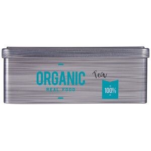 Boîte pour infusions Kinvara Organic Tea Gris Fer blanc 11 x 7,1 x ...