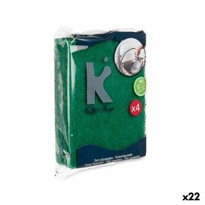 Scheuerschwämme-Set grün Abrasive Faser 11,3 X 15,7 X 0,5 cm (22 St...