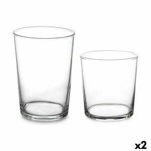 Set of glasses Pasabahce Bistro Transparent Glass 380 ml 510 ml (2 ...