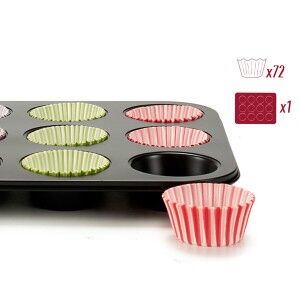 Moules à Muffins Kinvara Bleu Noir Rouge Vert Violet Multicouleur 7...