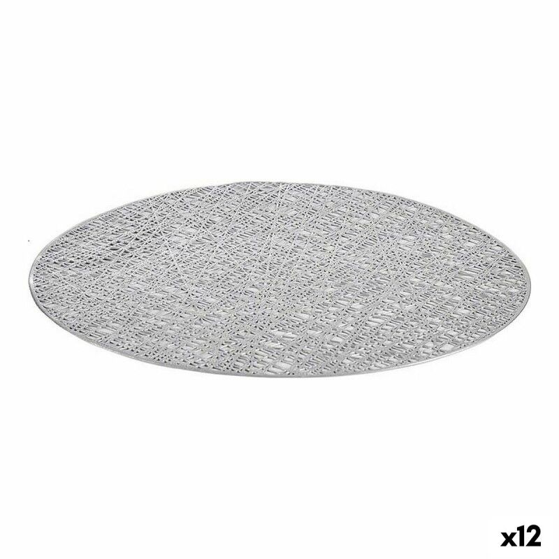 Dessous de plat Kinvara Argenté Argent Plastique 30 % Polyester Ø 3...