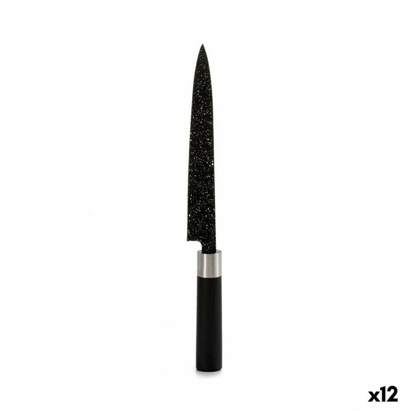 Kitchen Knife Kinvara Black Silver Stainless steel Plastic 3,5 x 33...