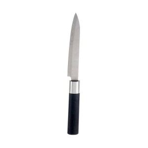 Kitchen Knife Kinvara Black Silver Stainless steel Plastic 3 x 23,5 x 2 cm (12 Units)