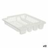 Draining Rack for Kitchen Sink Kinvara White 46 x 8 x 37,5 cm (12 U...