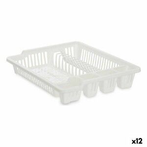 Draining Rack for Kitchen Sink Kinvara White 46 x 8 x 37,5 cm (12 U...