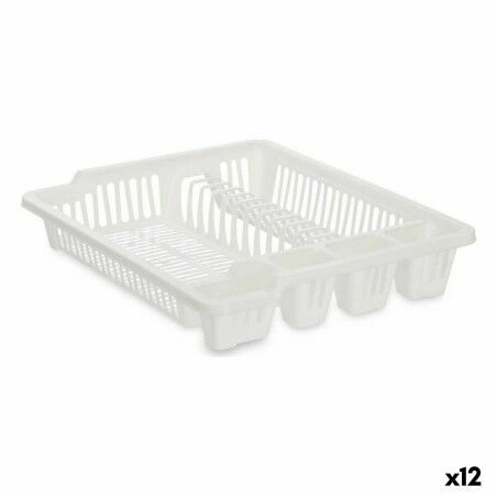 Abtropfsieb für die Spüle Kinvara Weiß 46 x 8 x 37,5 cm (12 Stück) ...