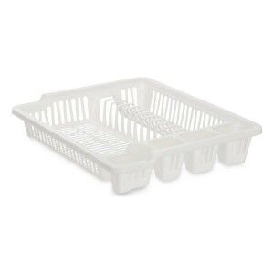 Draining Rack for Kitchen Sink Kinvara White 46 x 8 x 37,5 cm (12 U...