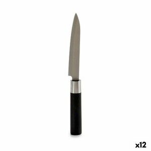 Couteau de cuisine Kinvara Noir Argenté Acier inoxydable Plastique ...