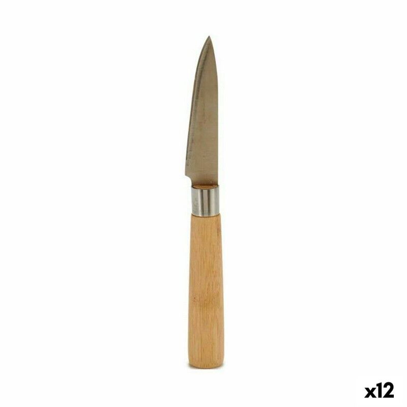 Schälmesser Kinvara Braun Silberfarben Bambus Edelstahl 22 x 19,5 x...