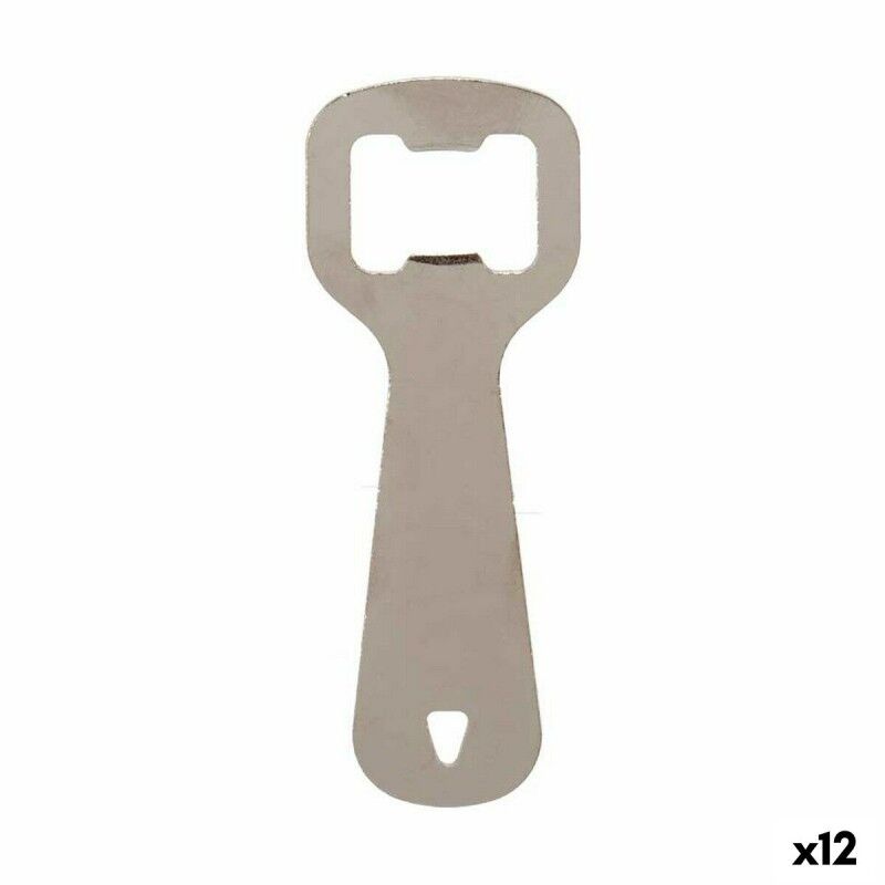 Flaschenöffner Kinvara Silberfarben Silber Edelstahl 11 x 4 x 0,5 c...