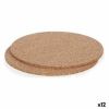 Kit de sets de table Kinvara KT166139R KT166139R Naturel Liège 18 x...