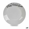 Flat Plate 136900A 136900A White Black Porcelain Printed Paste Ø 24...