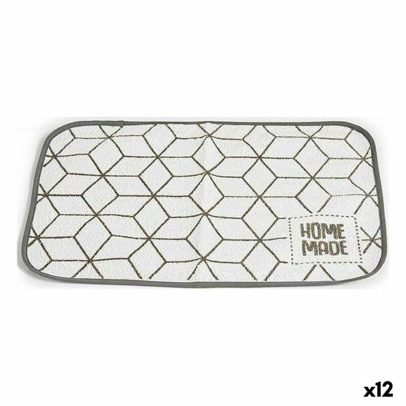Table Mat Kinvara 9999 9999 White Grey 33 x 0,3 x 48 cm (12 Units) ...
