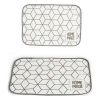 Untersetzer Kinvara Weiß Grau 33 x 0,3 x 48 cm (12 Stück) |  Unters...