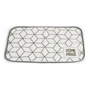 Table Mat Kinvara White Grey 33 x 0,3 x 48 cm (12 Units) |  Coaster...
