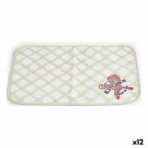 Table Mat Kinvara White Green 33 x 0,3 x 48 cm (12 Units) |  Coaste...