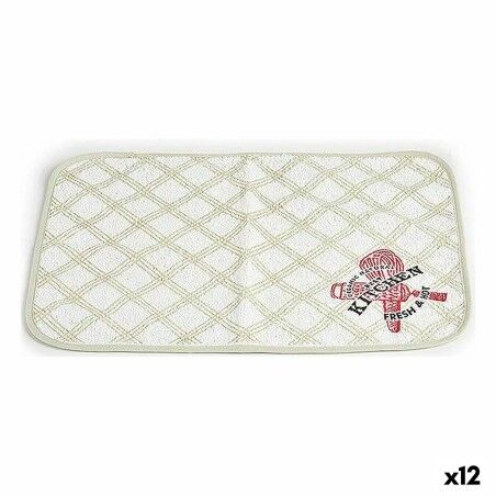 Dessous de plat Kinvara 9999 9999 Blanc Vert 33 x 0,3 x 48 cm (12 U...
