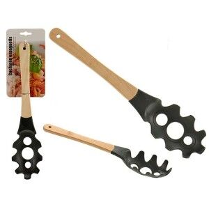 Pasta Spoon Nylon Wood 5 x 34,5 x 7,5 cm 5 x 38 x 10 cm (12 Units) ...