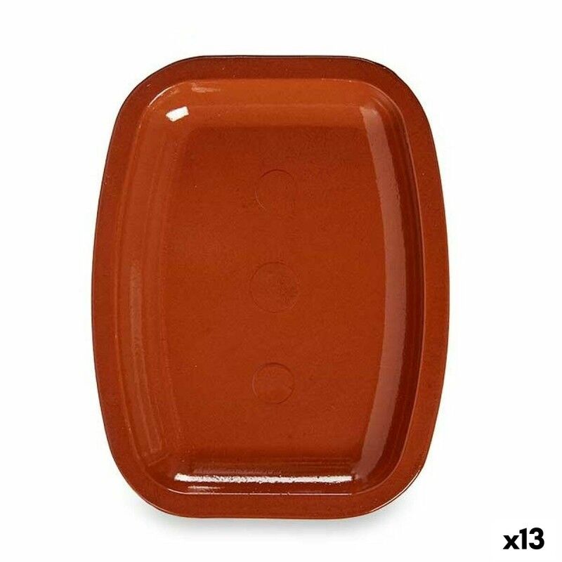 Plat de Four La Dehesa Faïence 26 x 2,5 x 20,5 cm (13 Unités) |  As...