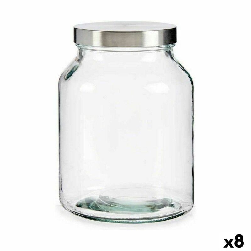 Topf Vivalto Durchsichtig Silberfarben Silber 3 L (8 Stück) |  Brot...