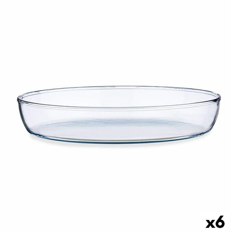 Serving Platter Pasabahce Borcam Oval 3,3 L 25 x 6,5 x 35,2 cm (6 U...