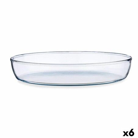 Serving Platter Pasabahce Borcam Oval 3,3 L 25 x 6,5 x 35,2 cm (6 U...