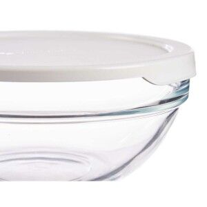 Round Lunch Box with Lid Pasabahce Chefs White 595 ml (6 Units) |  ...