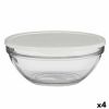Round Lunch Box with Lid Pasabahce 1113328-53583 Chefs White 2,5 L ...