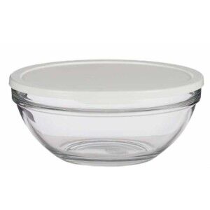 Round Lunch Box with Lid Pasabahce 1113328-53583 Chefs White 2,5 L ...
