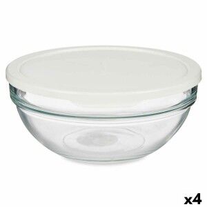 Round Lunch Box with Lid Pasabahce 1113326-53563 Chefs White 1,135 ...