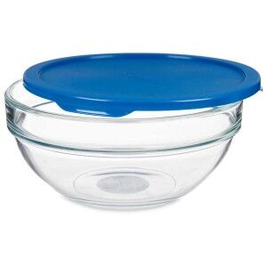 Runde Lunchbox mit Deckel Pasabahce Chefs Blau 1,135 L (4 Stück) | ...