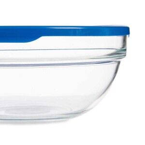 Runde Lunchbox mit Deckel Pasabahce Chefs Blau 1,135 L (4 Stück) | ...