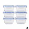 Lunchbox-Set Leknes Blau Durchsichtig Polypropylen Kunststoff 900 m...