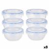 Set of lunch boxes Leknes Blue Transparent polypropylene Plastic 80...