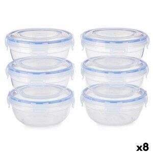 Set of lunch boxes Leknes 30502 30502 Blue Transparent polypropylen...