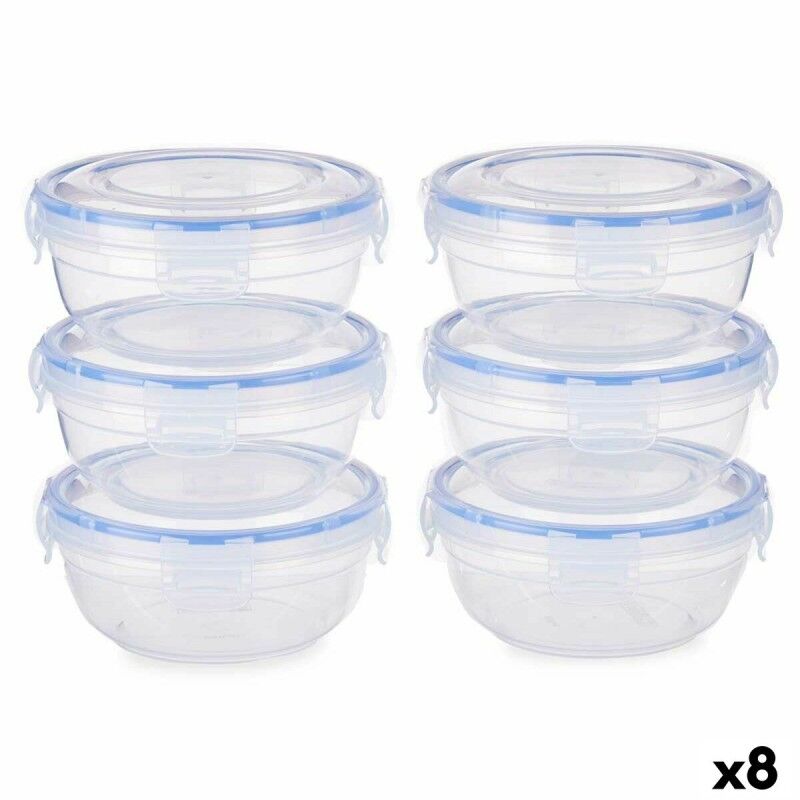 Lunchbox-Set Leknes Blau Durchsichtig Polypropylen Kunststoff 800 m...