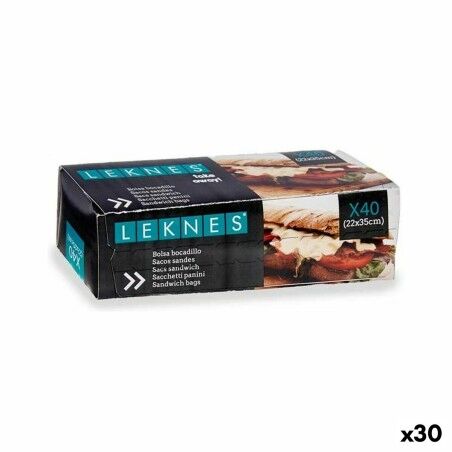 Ensemble de sacs alimentaires réutilisables Leknes Blanc Polyéthylè...