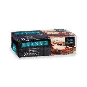 Ensemble de sacs alimentaires réutilisables Leknes Blanc Polyéthylè...
