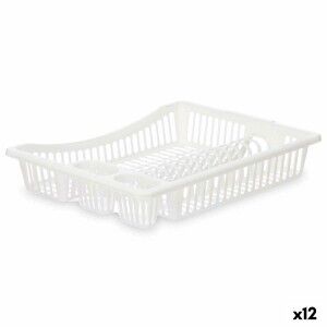 Abtropfsieb für die Spüle Kinvara Weiß 45,5 x 8 x 36,5 cm (12 Stück...