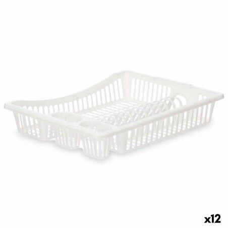 Abtropfsieb für die Spüle Kinvara Weiß 45,5 x 8 x 36,5 cm (12 Stück...