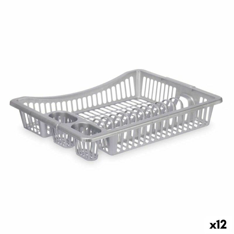 Abtropfsieb für die Spüle Kinvara Silberfarben 46 x 8 x 36 cm (12 S...